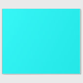 Neon Aqua Blue Cadeaupapier (Vlak)
