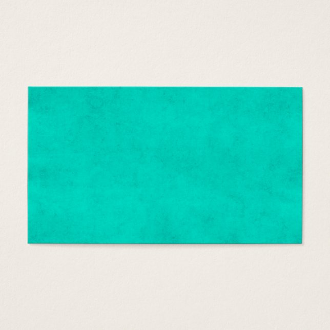 Neon Aqua Blue Perkament Sjabloon Visitekaartjes (Voorkant)