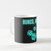 Neon Aqua Bunco Baby Koffiemok (Voorkant links)
