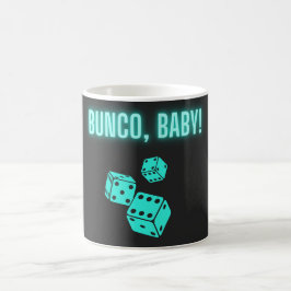 Neon Aqua Bunco Baby Koffiemok