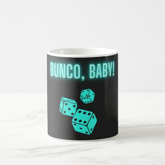 Neon Aqua Bunco Baby Koffiemok (Center)