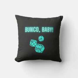Neon Aqua Bunco Baby Kussen