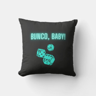Neon Aqua Bunco Baby Kussen