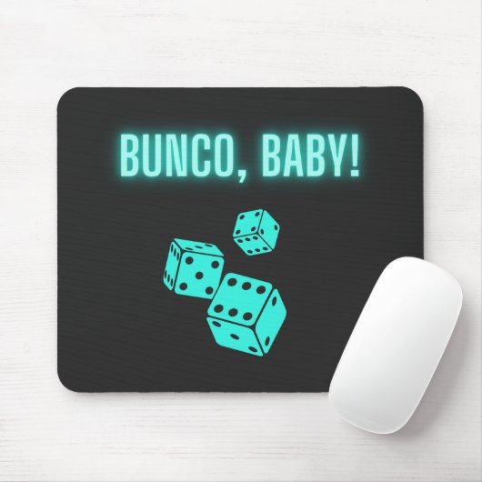 Neon Aqua Bunco Baby Muismat (Met muis)