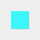 Neon Aqua Effen Kleur Minimalistisch  Post-it® Notes (Voorkant)