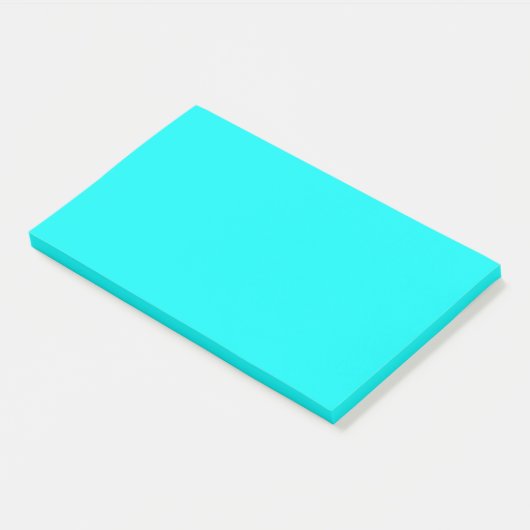 Neon Aqua Post-it® Notes (Schuin)