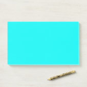 Neon Aqua Post-it® Notes (Op bureau)