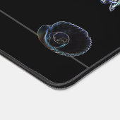 Neon aquarium zwart met clownfish en zeevissen bureaumat (Hoek)