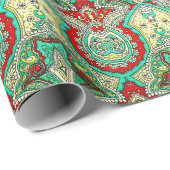 Neon arabesk ornament: jaren '80 stijl. cadeaupapier (Rol Hoek)