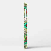 Neon arabesk ornament: jaren '80 stijl. Case-Mate iPhone case (Achterkant / Links)