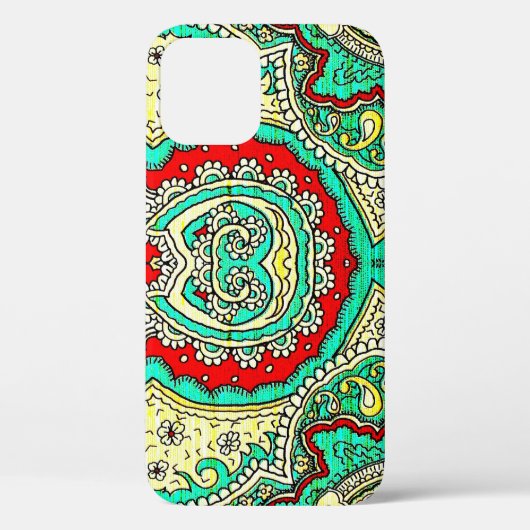 Neon arabesk ornament: jaren '80 stijl. Case-Mate iPhone case (Achterkant)