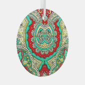 Neon arabesk ornament: jaren '80 stijl. glas ornament (Voorkant Rechts)