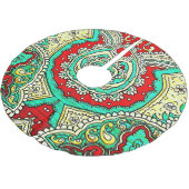 Neon arabesk ornament: jaren '80 stijl. kerstboom rok (Gekanteld)