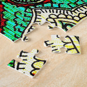 Neon arabesk ornament: jaren '80 stijl. legpuzzel (Zijkant)