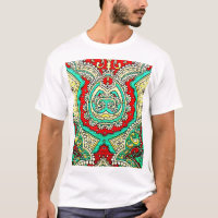 Neon arabesk ornament: jaren '80 stijl.