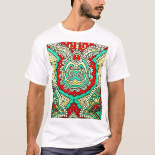 Neon arabesk ornament: jaren '80 stijl. t-shirt