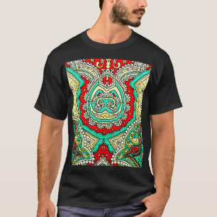 Neon arabesk ornament: jaren '80 stijl. t-shirt