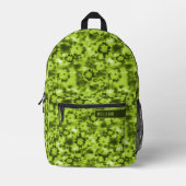 Neon & Army Groen Shibori Patroon Koele Tienerjare Bedrukte Rugzak (Voorkant)