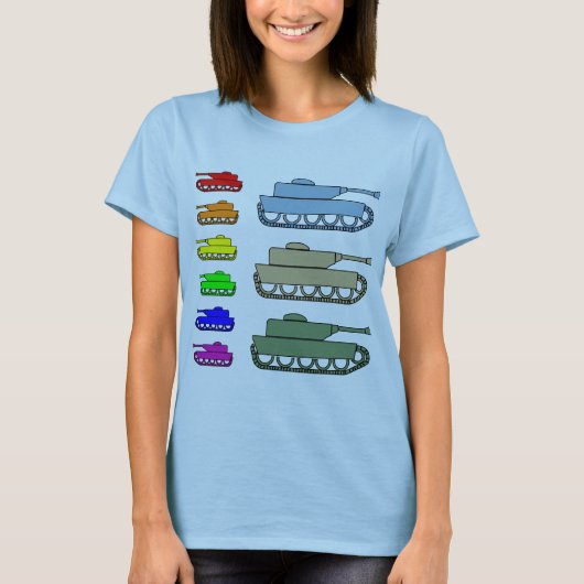 Neon Army Tanks - Pop Art (Voorkant)