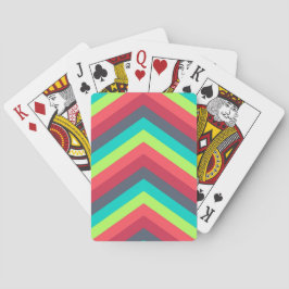 Neon Arrow Groove Pokerkaarten