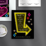 Neon Arrow Sign Las Vegas Wedding Reception Informatiekaartje<br><div class="desc">Geïnspireerd door de iconische neontekens van de oude tijd Las Vegas, is deze bestemmingsuitnodigingskaart met de klassieke vorm van de markttent een kleurrijke en leuke nod aan de geschiedenis en geeft je gasten een idee van die nostalgische nachtelijke Vegas vibe. Vergeet niet om alle informatie uit te geven om op...</div>