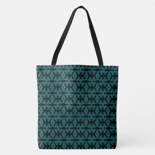 Neon Art Deco Kikker Ontwerp Tote Bag (Voorkant)
