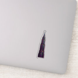 Neon Art Deco Wolkenkrabber Sticker