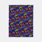 Neon Art Fleece Deken (Voorkant)