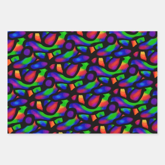 Neon Art Inpakpapier Vel (Voorkant 3)