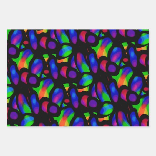 Neon Art Inpakpapier Vel (Voorkant 2)