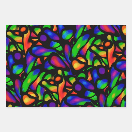 Neon Art Inpakpapier Vel (Voorkant)