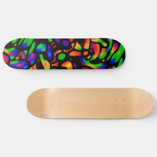 Neon Art Persoonlijk Skateboard (Horizontaal)