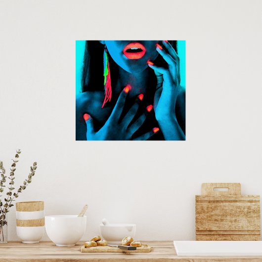 Neon art Poster (Keuken)