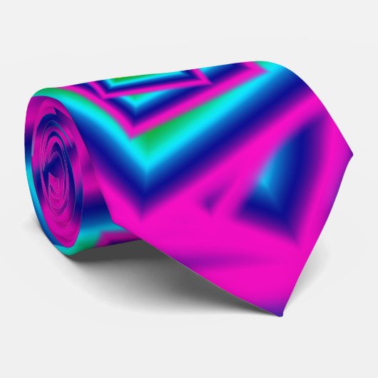 Neon Art Stropdas (Opgerold)