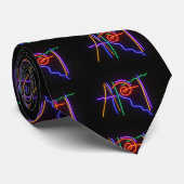 Neon Art Stropdas (Opgerold)