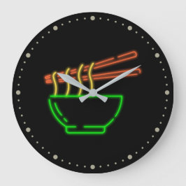 Neon Asian Neondle Bowl Grote Klok