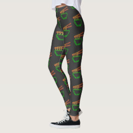Neon Asian Neondle Bowl Patroon Leggings