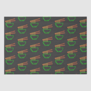 Neon Asian Neondle Bowl Patroon Tissuepapier