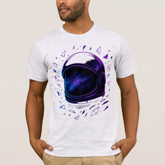 Neon Astronaut Galaxy Mist T-shirt (Voorkant)
