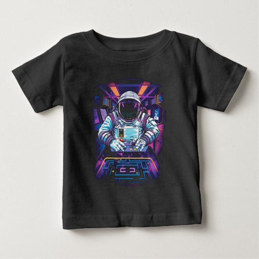 Neon Astronaut Kosmische Ruimte Exploratie Grafisc (Voorkant)