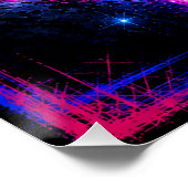 Neon Astronaut Perfect Poster (Hoek)