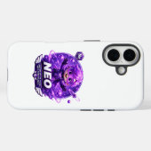 Neon ATOMIVRA iPhone hoesje (Achterkant (horizontaal))