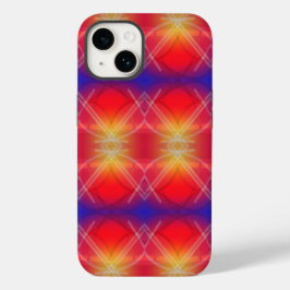 Neon Attraction Gelaagde Abstract Design Case-Mate iPhone 14 Hoesje