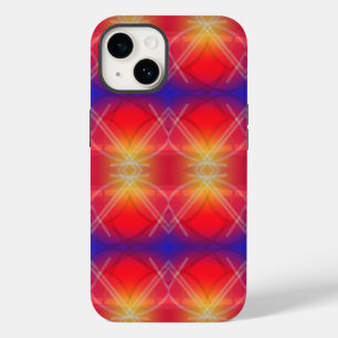 Neon Attraction Gelaagde Abstract Design Case-Mate iPhone 14 Hoesje