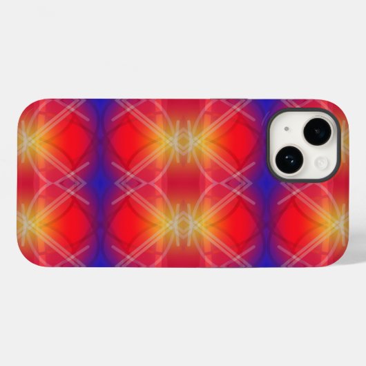 Neon Attraction Gelaagde Abstract Design Case-Mate iPhone Case (Achterkant (horizontaal))