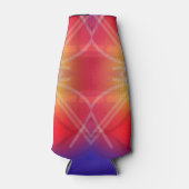 Neon Attraction Gelaagde Abstract Design Flesjeskoeler (Voorkant)