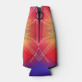 Neon Attraction Gelaagde Abstract Design Flesjeskoeler (Achterkant)