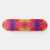Neon Attraction Gelaagde Abstract Design Persoonlijk Skateboard (Horizontaal)