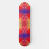 Neon Attraction Gelaagde Abstract Design Persoonlijk Skateboard (Voorkant)