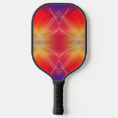 Neon Attraction Gelaagde Abstract Design Pickleball Paddle (Achterkant)